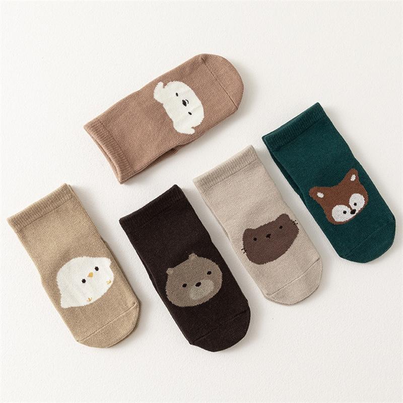 Lawadka Cartoon Baby Children's Socks For Girls Boys Four Seasons Cotton Indoor Kids Toddler Anti-Slip Floor Newborn Sock 0-5Y