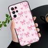 Phone Case For Samsung A17 A55 A16 A56 A35 A15 A53 A54 A33 A34 A25 A05S A52 A52S A07 A26 A06 Cute Pink Heart Bow