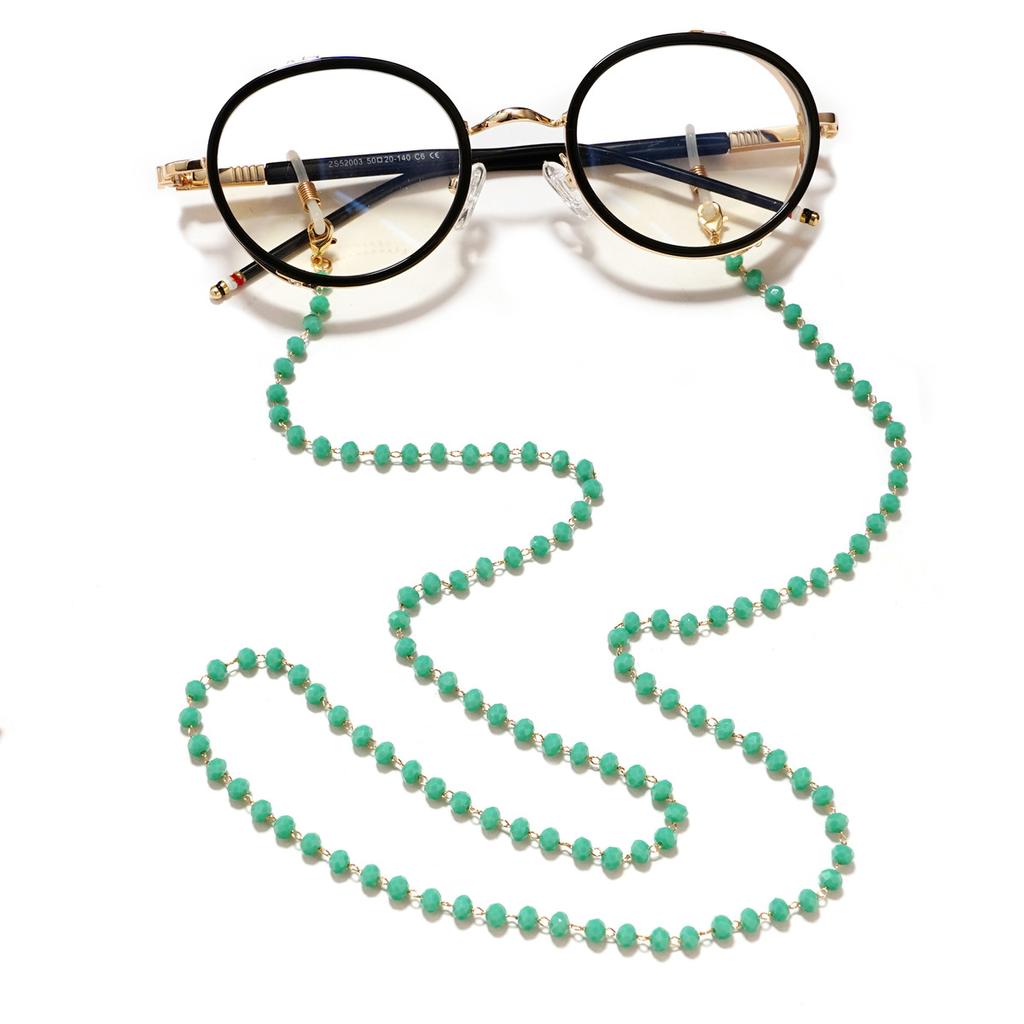 Reading Glasses Chain Crystal Bead Eyeglass Sunglasses Lanyard Cord Neck Strap String Mask Chain Eyewear Straps