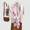 New fashion 111 mulberry silk silk scarf, women's Spring Festival gift for elders to keep warm 111 silk collection