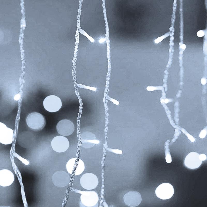 5M LED Icicle Curtain String Lights Christmas Garland Droop Light Wedding Garden Street Outdoor Decorative Lighting EU Plug