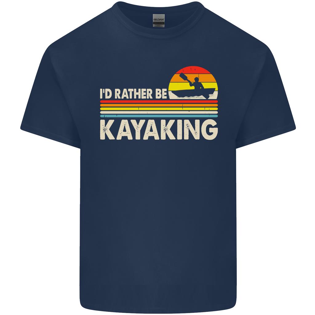 Id Rather Be Kayaking Funny Kayak Canoe Unisexs Light Cotton Tshirt