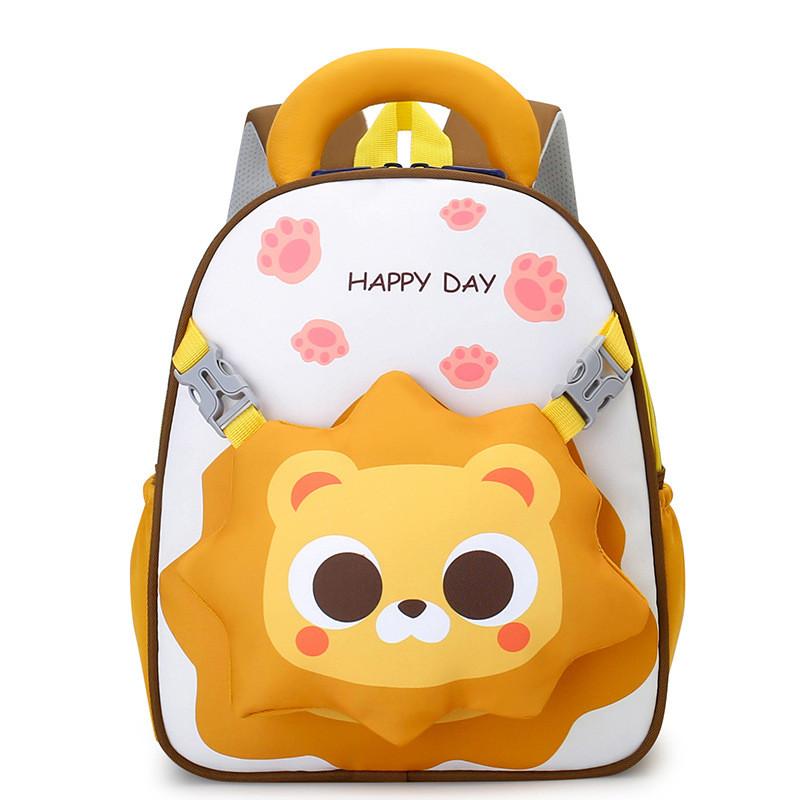 Cartoon-Kinderrucksack für Vorschulkinder aus atmungsaktivem Nylon mit gepolsterten Trägern für den Schulgebrauch