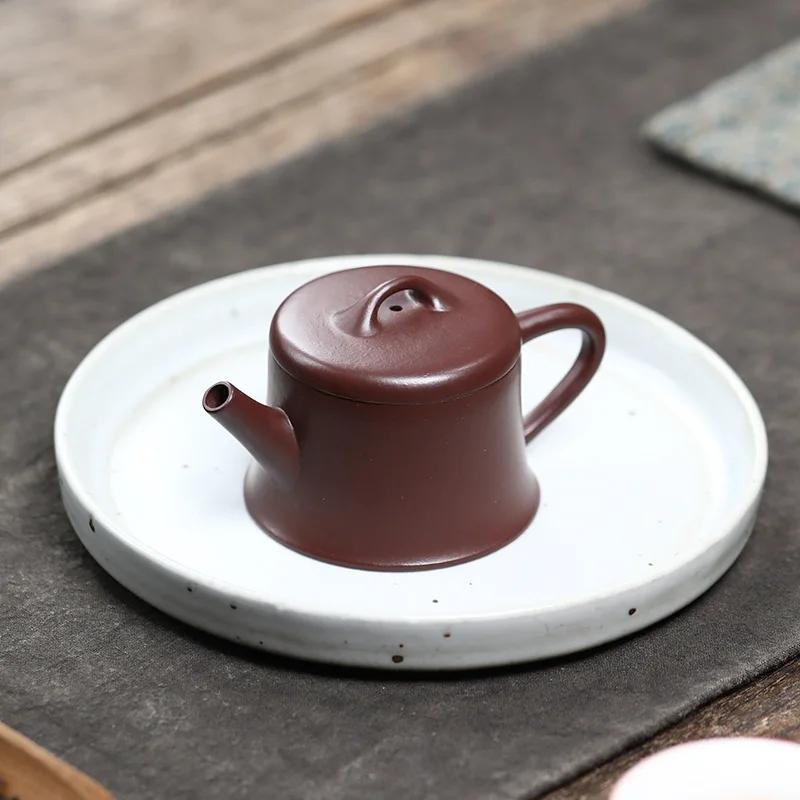 70ml Chinese Yixing Purple Clay Teapot Kettle Small Capacity Master Handmade Tea Pot Beauty Tea Infuser Raw Ore Zisha Tea Set
