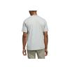 Adidas Round Neck Breathable Versatile Sports Casual Short Sleeve T-Shirt Men Tops Gray JI9462
