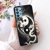 Cartoon Katze Drache Tiere Malerei Hülle für Samsung Galaxy A32 A33 5G 4G Rückseite Transparent Weiches TPU Silikon Handyhülle