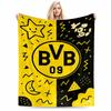 Yellow and Black BVB 09 Theme Flannel Blanket for Bedroom, Living Room, Sofa, and Nap