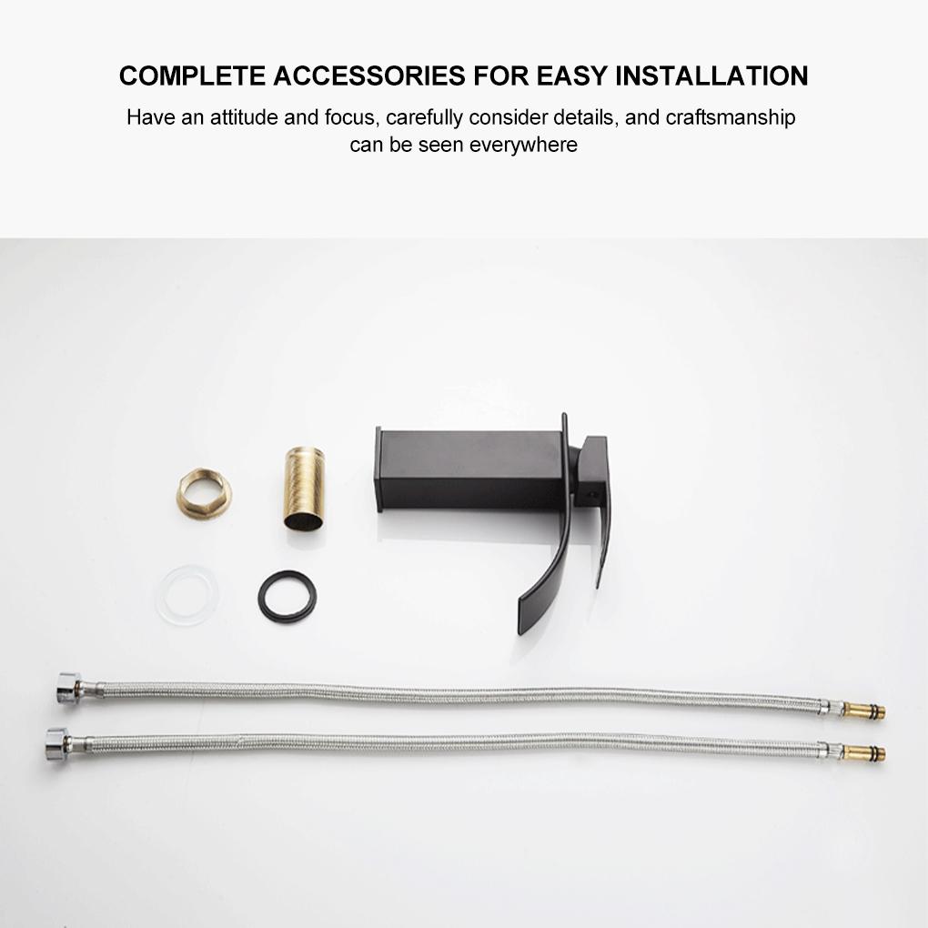 Basin Waterfall Sink Faucet Easy To Clean And Install Waterfall Basin Sink Faucet Bathroom Faucet