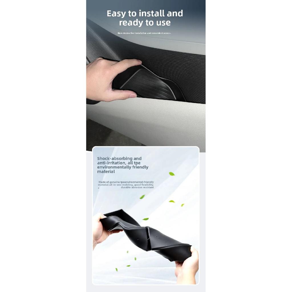 For BYD Seal U Song Plus Dm-i Ev 2025 Car Door Handle Storage Box Container Holder Tray Front Rear 4pcs Set Car Accessories
