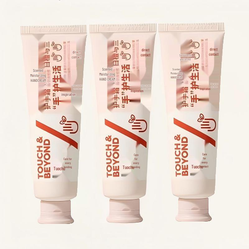Tuoqu Sandalwood & Orchid Fragrance Moisturizing Hand Cream (3-Pack)