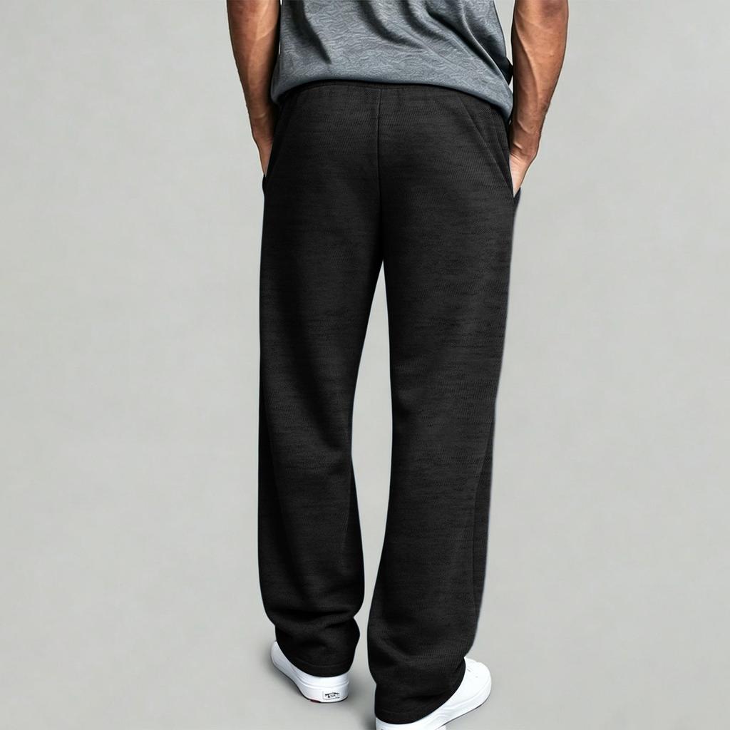 Men's Straight Leg Wide Leg Sweatpants Casual Joggers with Soft Drape for Sports and Lounging