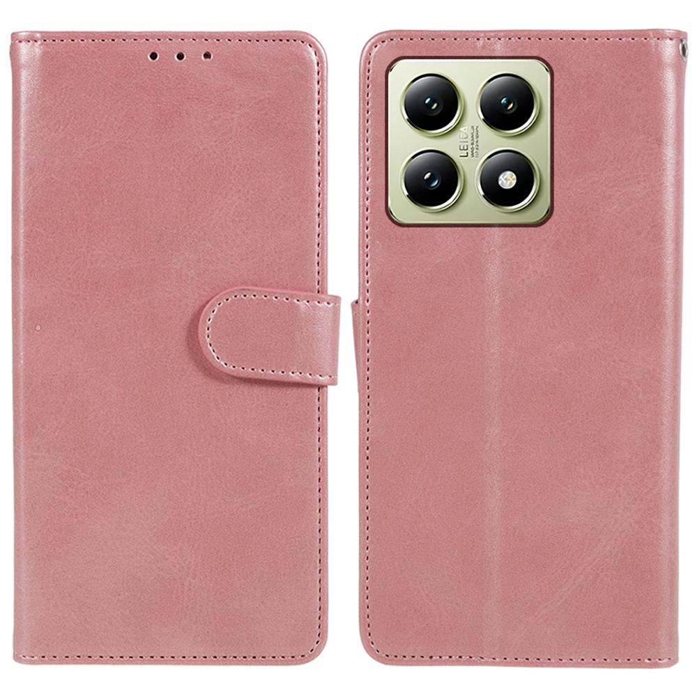 For Xiaomi 14T Pro Case PU Leather Wallet Protective Phone Cover Calf Texture