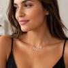 Inlaid Zircon Clavicle Chain Pentagram Shape Choker Necklaces Temperament Star Pendant  Gifts
