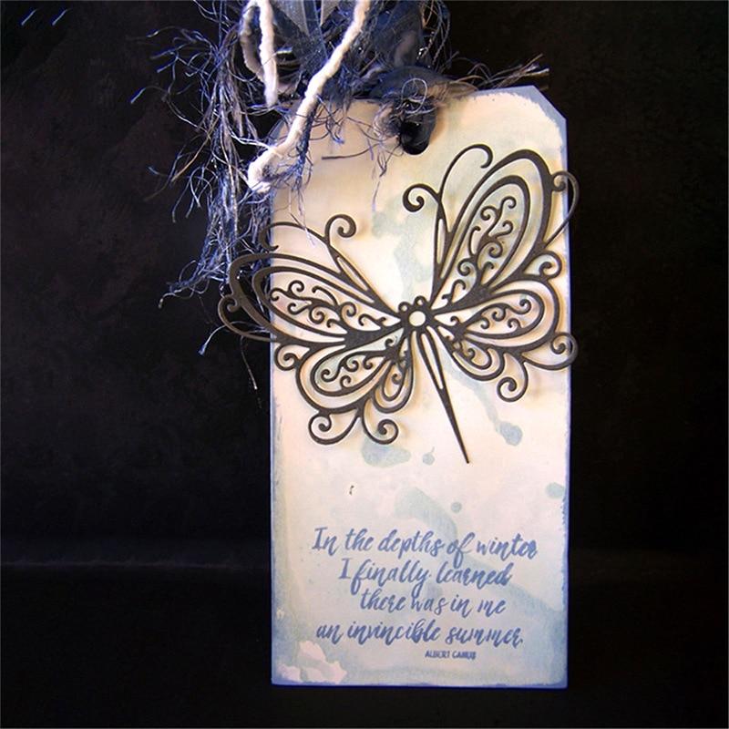 Kelebek Metal Kesme Kalıpları DIY Scrapbooking Albüm Kağıt Kartlar Dekoratif El Sanatları Kabartma Kalıp Kesimleri