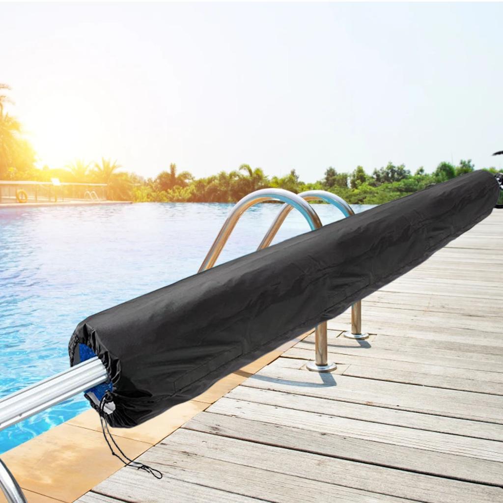 Solar Pool Roll Cover Oxford Cloth Outdoor for Swimming Pool Accessories (490x96cm)
