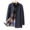 MONTAGUT Men's Stylish Mid-length Windproof Trench Coat