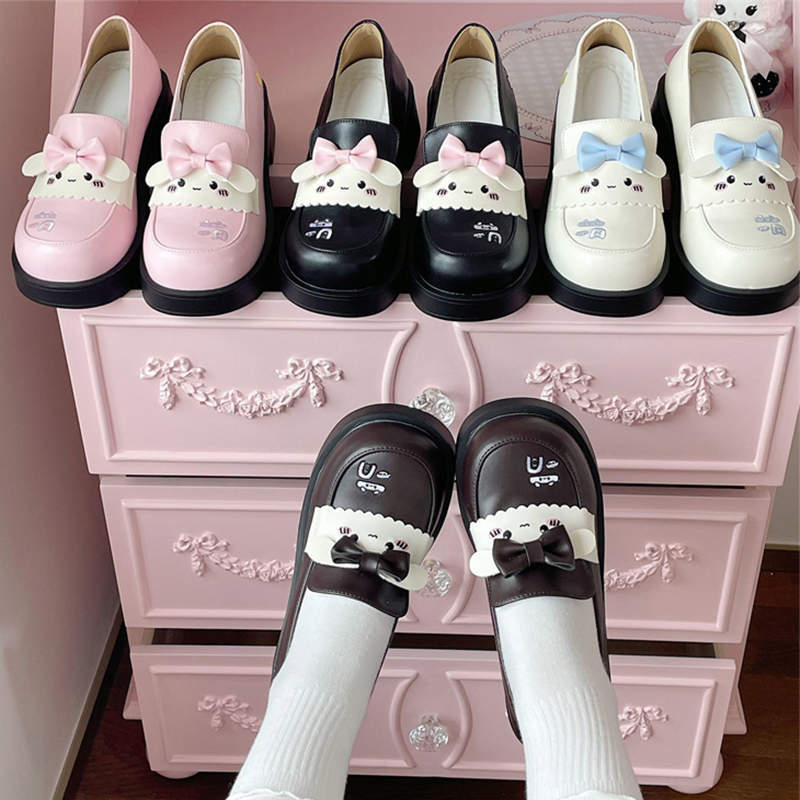 Raised thick-soled cute round head uniform shoes Spring and Autumn new original JK super soft Lolita girl college style