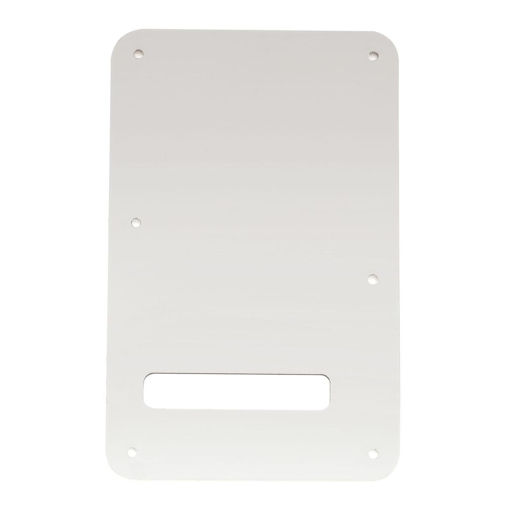Musiclily Pro ST HSS Tremolo Cavity Backplate for Squier Sonic Strat Electric White 6-Hole Guitar, 3-Ply,