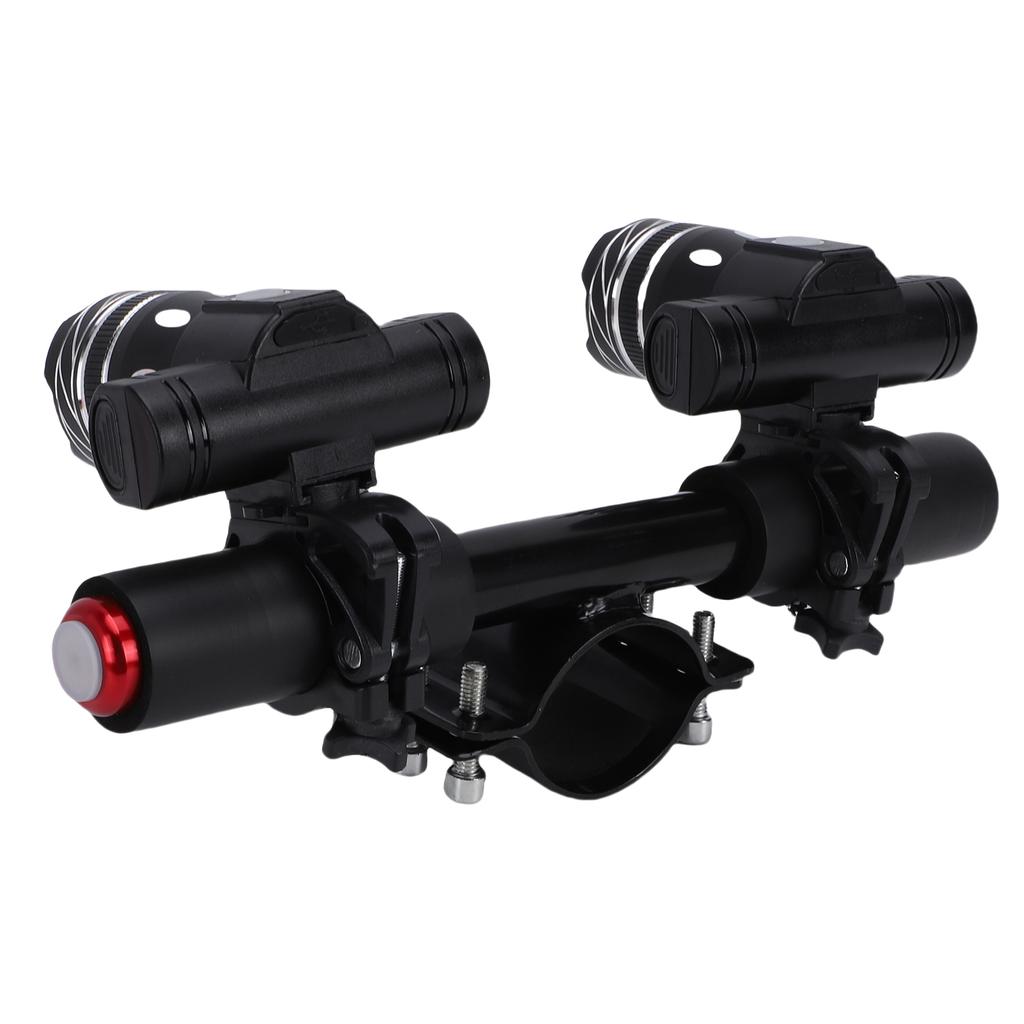 Scooter Handlebar Headlights Aluminum Alloy USB Rechargeable Bike Front Lights for 45-52mmCelsius 1.77-2.05inch Pole Diameters