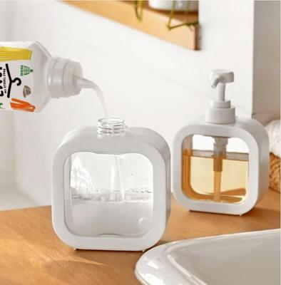 Dávkovače mýdla do koupelny 300/500ml Plnitelné Dávkovač na pleťové mléko, šampon, sprchový gel Přenosný cestovní dávkovač