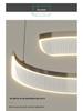 Modern Minimalist Italian Circular Chandelier - Luxury Living Room & Restaurant Lighting Fixture