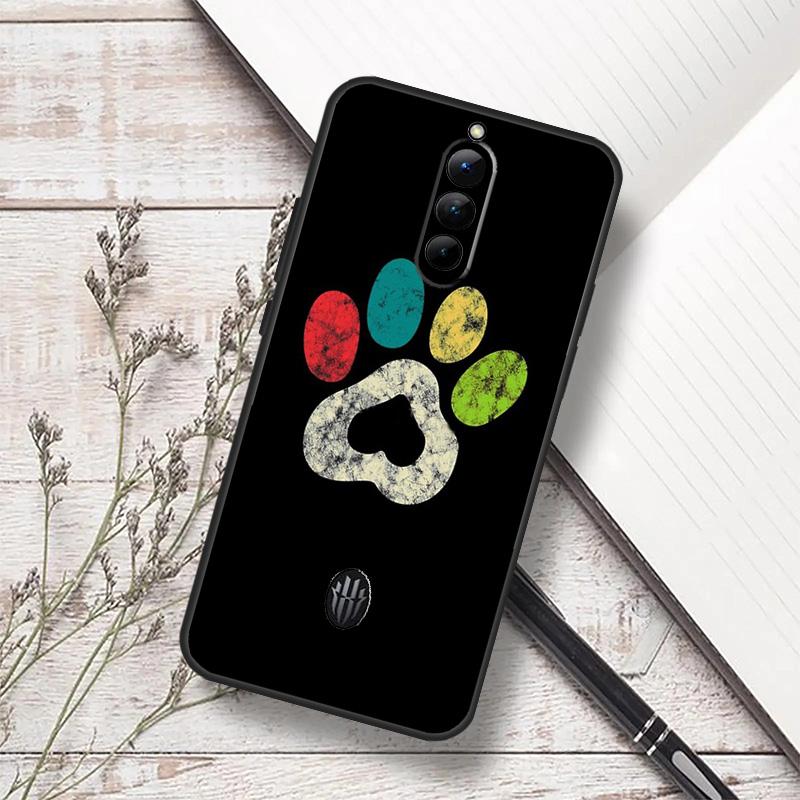 Dog Foot Paw Colorful Pattern Case For ZTE Nubia Red Magic 11 10S 9S 8S 8 9 10 Pro Plus 6 7 6S 7S RedMagic 10 Air Cover