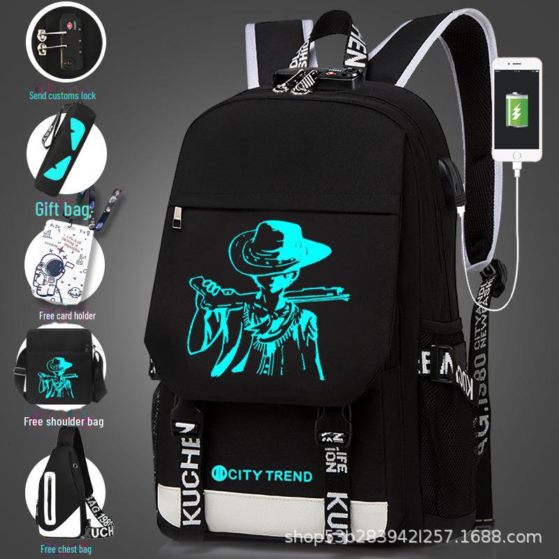 Men's Large Capacity Casual Backpack - Korean Style for High School and Junior High Students