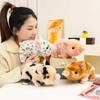 1Pc 25CM Lovely Lifelike Piggy Plush Toys Simulation Pig Plush Doll Stuffed Soft Animal Toy Finger Doll Nice Birthday Gifts