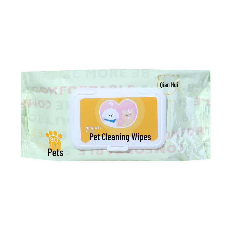 

Влажные салфетки для очистки слезных дорожек и тела домашних животных для кошек и собак - Дезодорирующие влажные салфетки, не требующие смывания