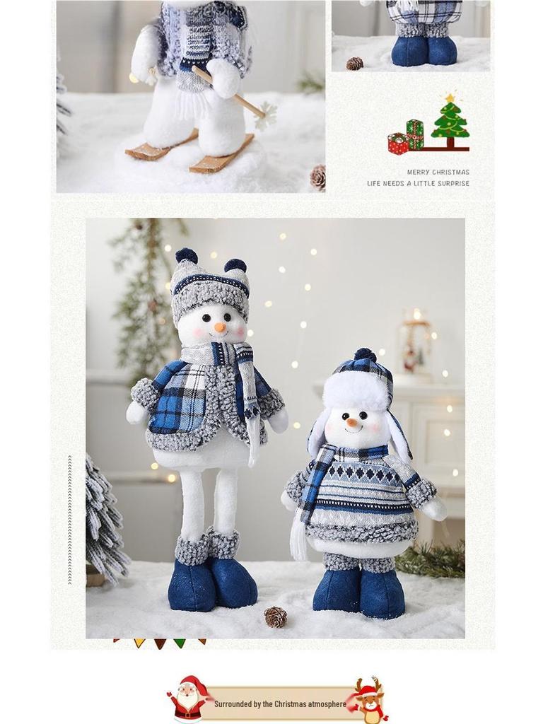 Christmas Snowflake Series: Snowman, Santa, and Reindeer Ornaments for Holiday Decor