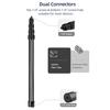 Handheld Microphone Boom Arm 6 Section Extendable Mic Arm Carbon Fiber Boom Pole for Microphones 1 4 Inch Screw &