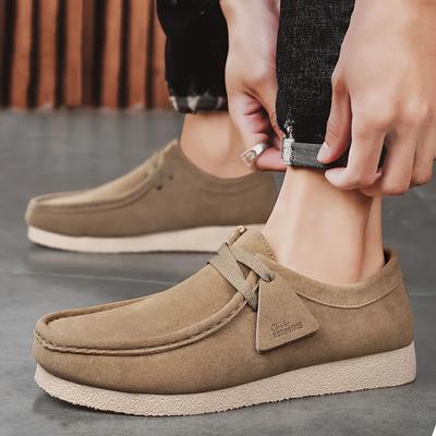Autumn Men Casual Shoes Suede Work Shoes Male Slip On Comfortable Flats Sneakers Platform British Business Party Dress Shoes