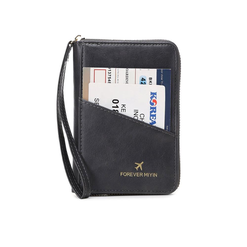 Multifunction Passport Cover with SIM Card Slots Card Case RFID Blocking Passport Clip  Female