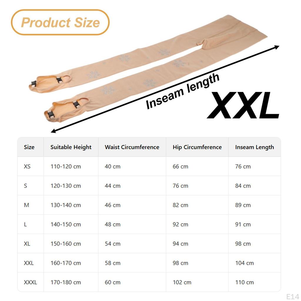 Figure Skating Tights Ice Skate Fleece Lined Soft Thickened Leggings Over The Boots for Stage