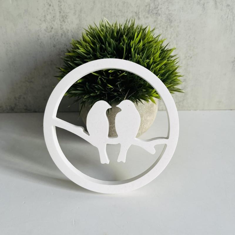 Paar Vogel Kranz Harzformen zur Herstellung von Teelichthalter Dekorationen Weihnachtsgeschenk Raumdekorationen DIY Handwerksprojekt