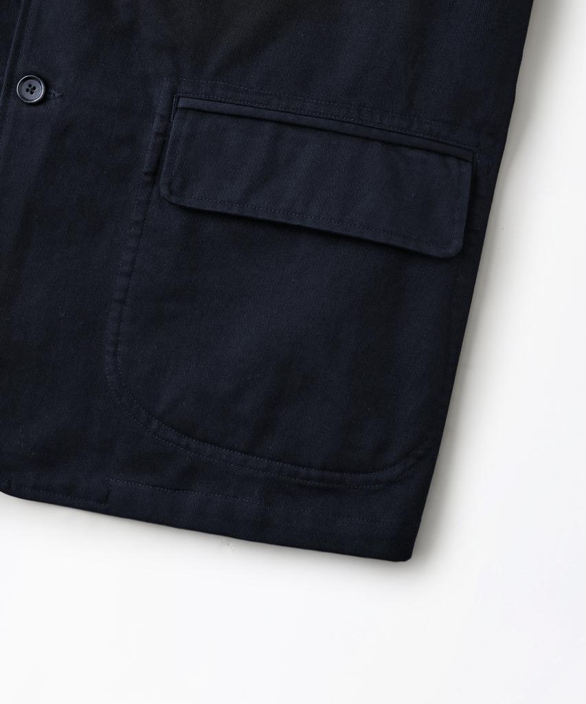 Outstanding High Density Cotton Classic 3Button Jacket_Navy