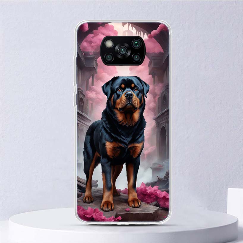 Rottweiler Dog Rottie Soft Case For Xiaomi Poco X7 X6 X5 X4 X3 Nfc F7 Ultra F6 F5 Pro Phone Cover F4 Gt F3 M5S M4 M3 M5 M6 Coque