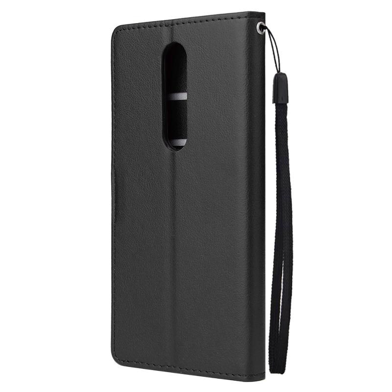 Per OPPO F11 pro Custodia Protettiva per Telefono Tipo Portafoglio in Pelle PU con Fibbia e 3 Posizioni per Carte