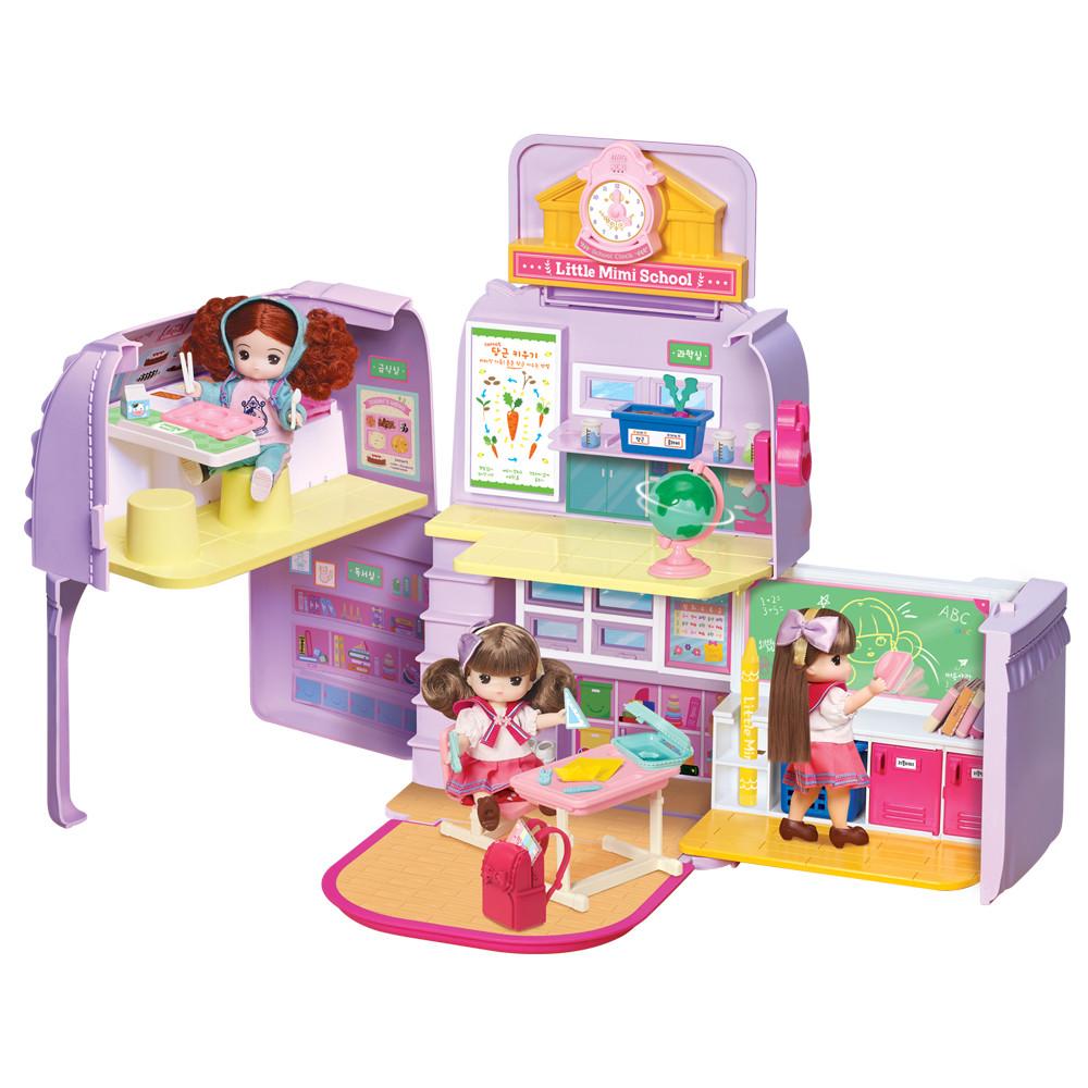 [Mimi World Official] Let’s Go To School! Little Mimi Bag School, Popular Korean Character Toys