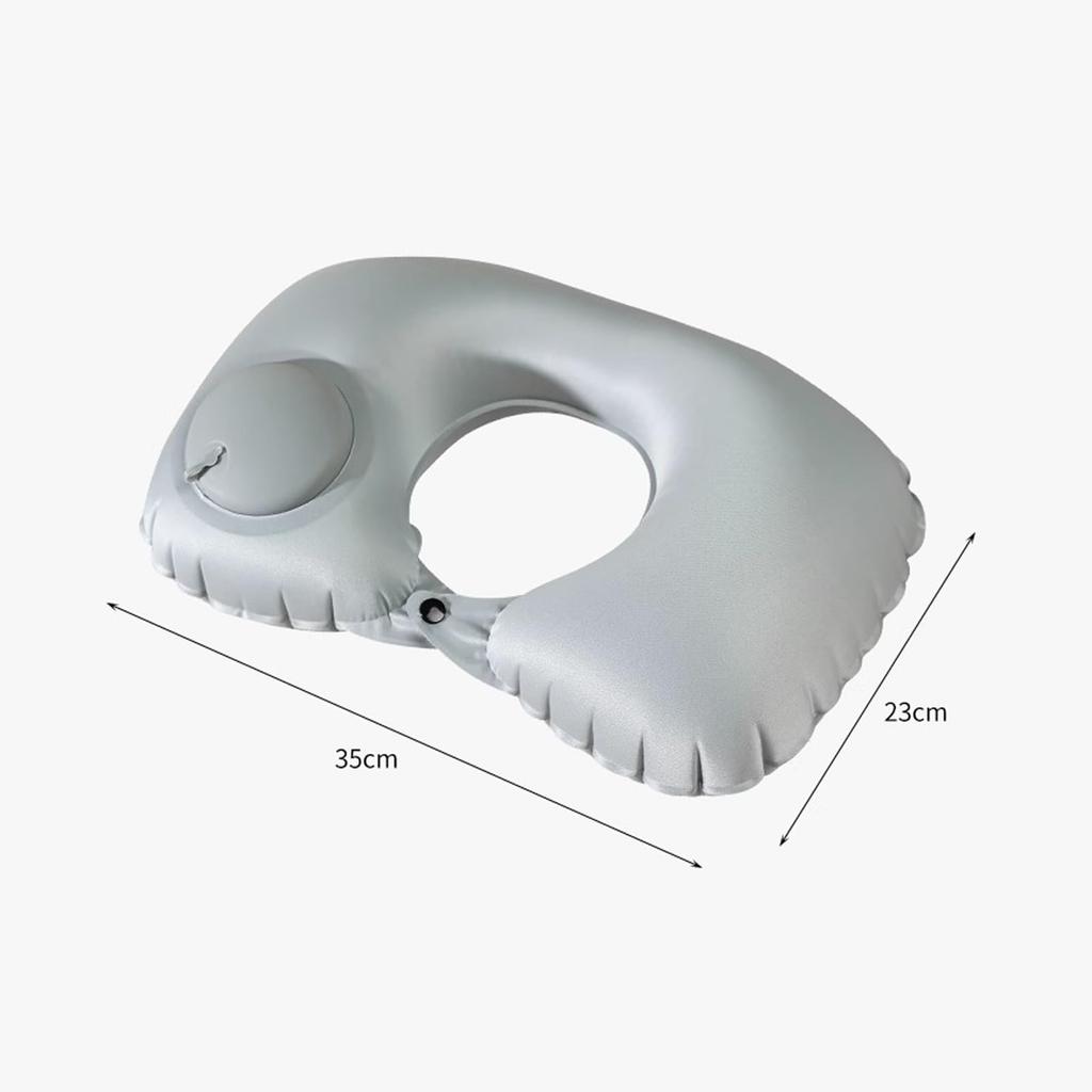 Almohada cervical Cluoling, portátil, de aire, inflable, ligera, para viajes