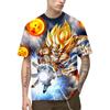 2024 Summer Men New Hot Anime Goku Vegeta All Over Print Cosplay Men Street T-Shirts Unisex Top Short Sleeve