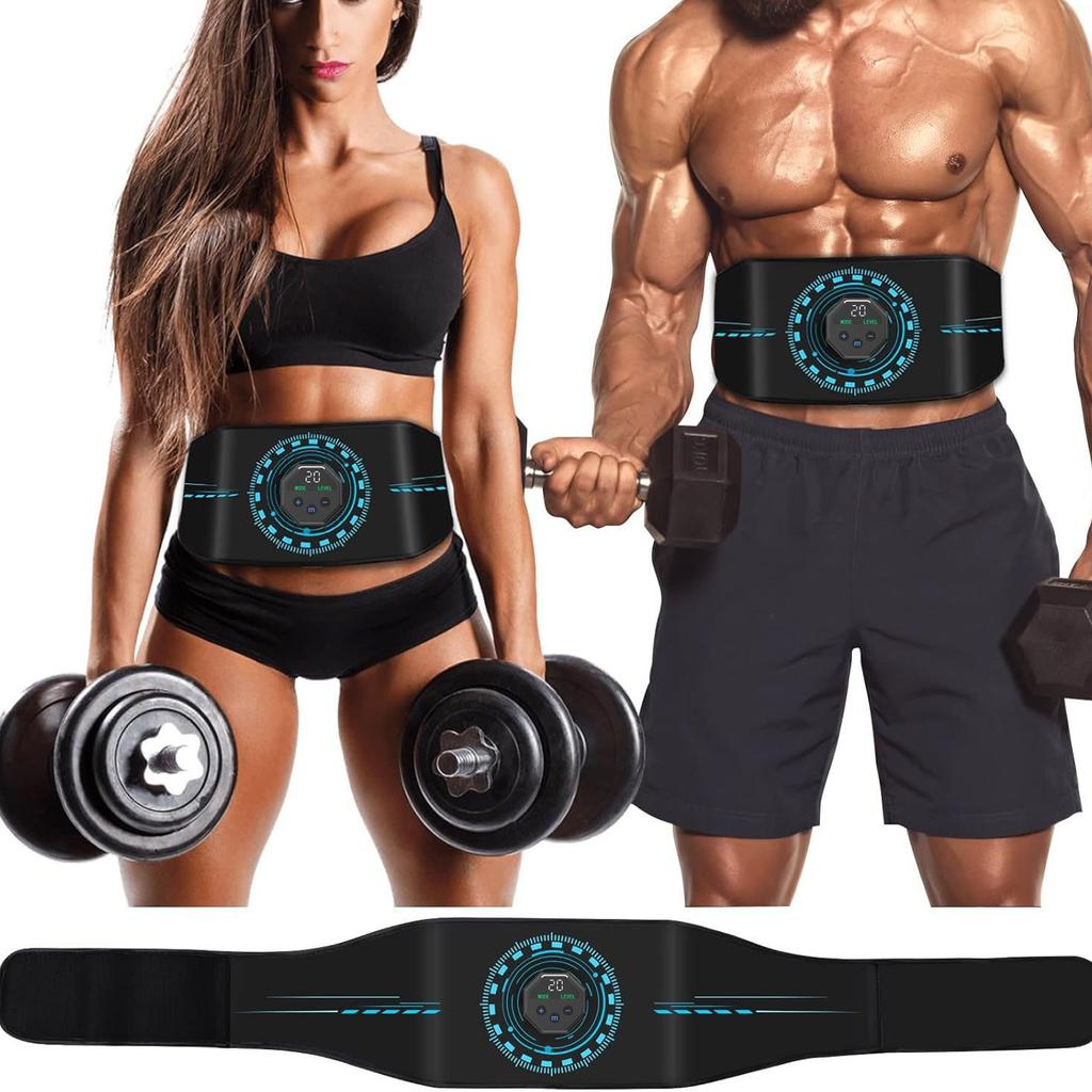 ABS Stimulator Ab Machine,Abdominal Toning Belt Workout Portable Ab Stimulator Home Office Fitness Workout Equipment for Abdomen