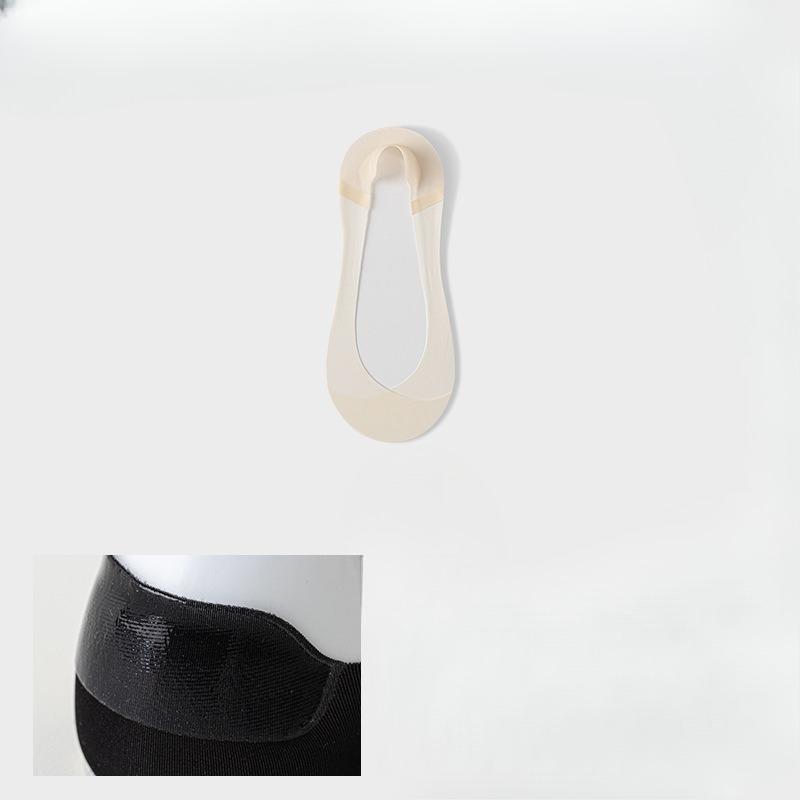Hidden-invisible Women's Socks - Summer Lightweight Cotton-bottom Sweat-absorbing Silicone Anti-slip Non-slip Short Socks