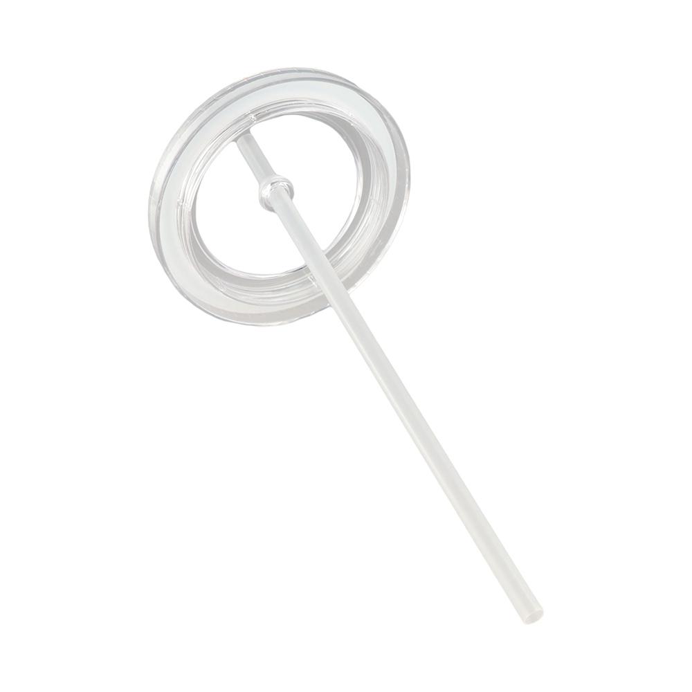 Double-Layer Clear Tumbler with Lid and Straw Iced Coffee Cup Drinkware Water Bottle  Home Use