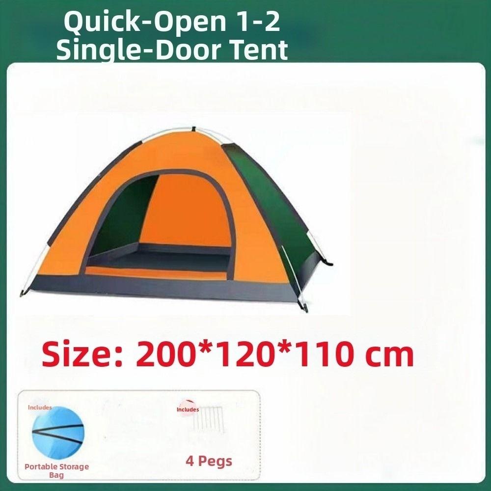 

1-4 Особи Кемпінговий Автоматичний Намет Рибальський Намет-Укриття Аксесуари для Походів та Подорожей Orange 1person