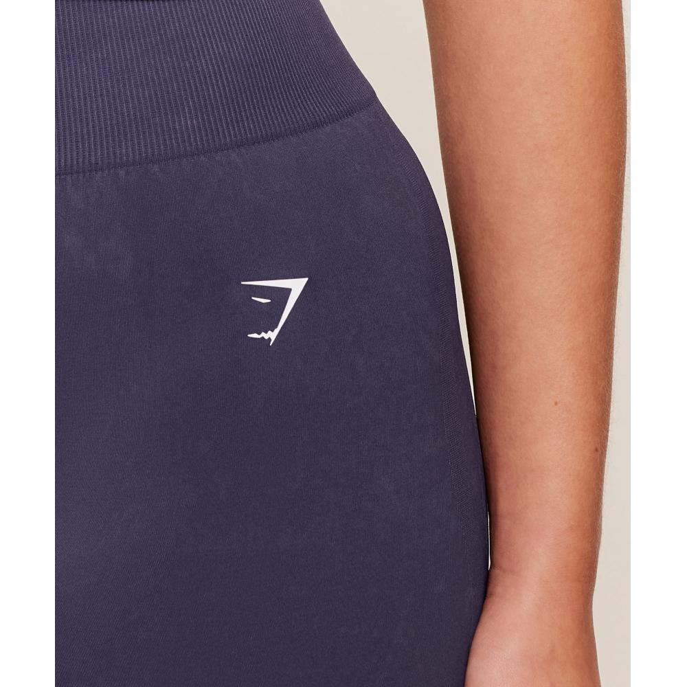 Gymshark Everyday Seamless Washed Crop Tank Gs Midnight Purple Wash B6b8z Pcl1