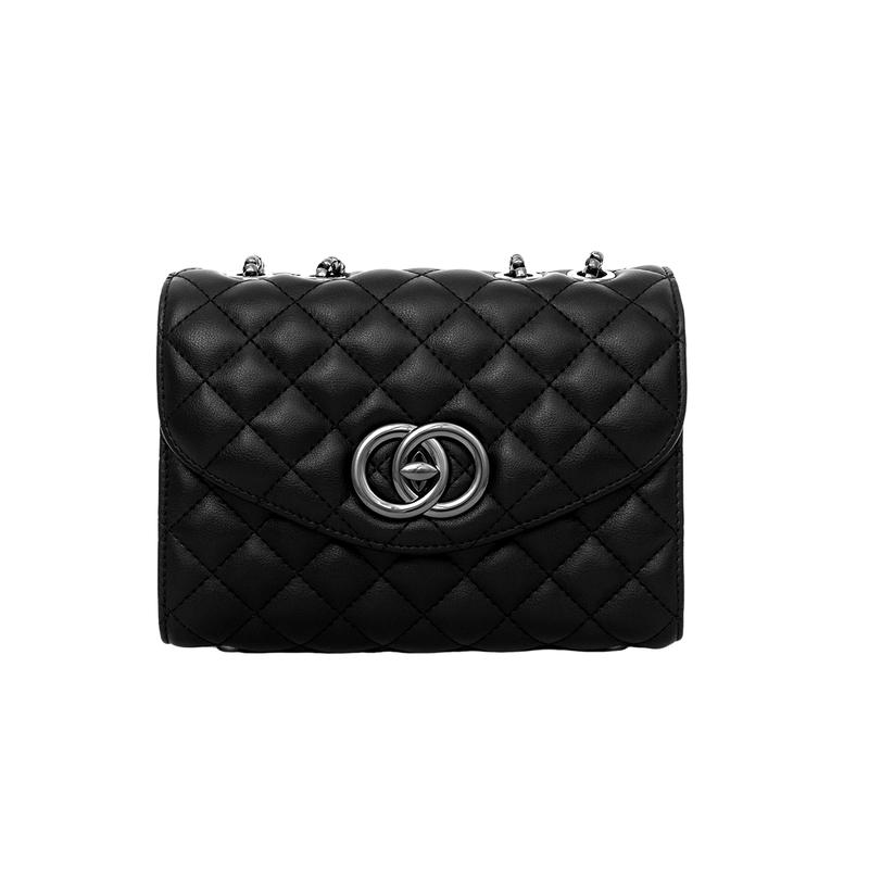 FUFUNI Quilted Chain Shoulder Crossbody Bag