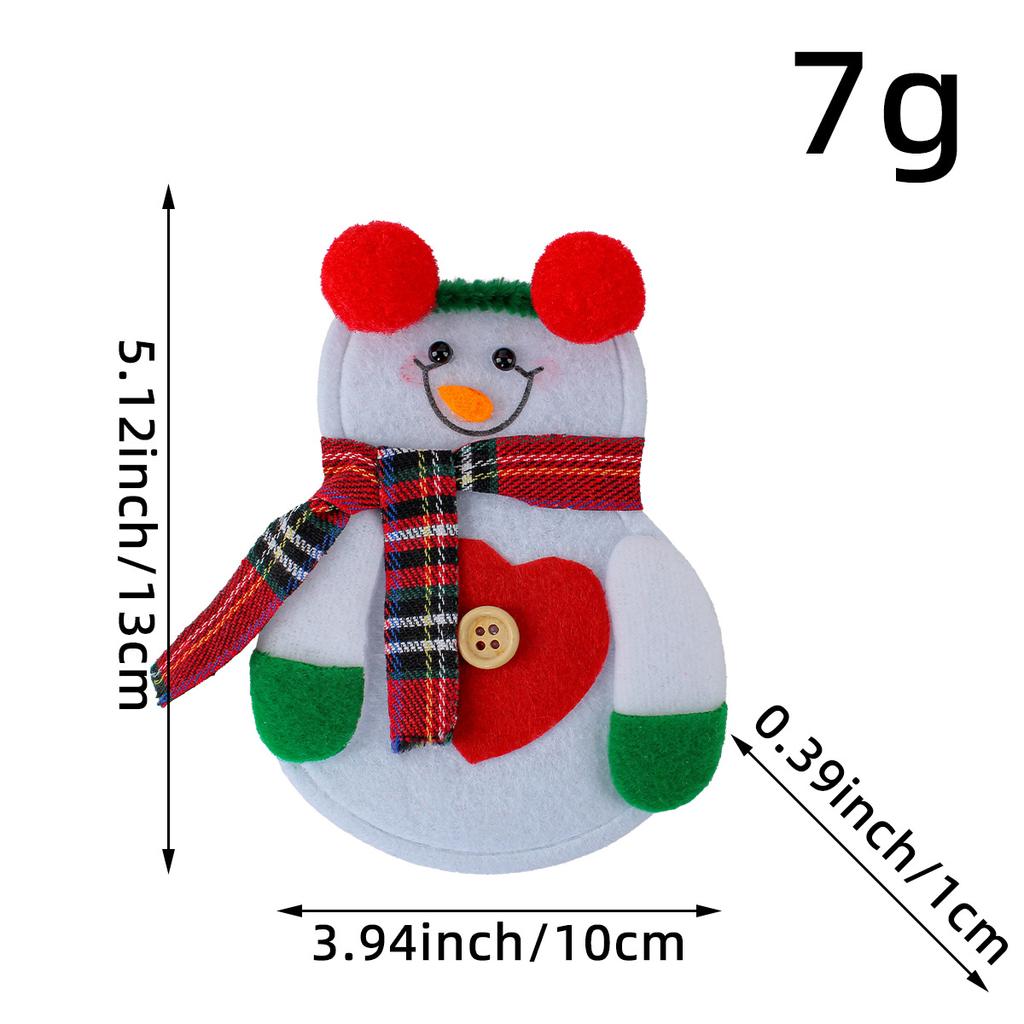 Christmas Decoration Mouth Dining Table Decoration Santa Claus Knife And Fork Set Home Cutlery Set Non-Woven Christmas Snowman Knife