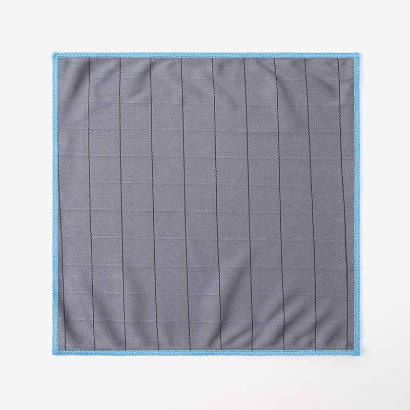 Carbon Fiber Cleaning Cloth with Colored Edges - Multi-zone, Highly Absorbent Kitchen & Dishwashing Cloth 30x30 cm синий