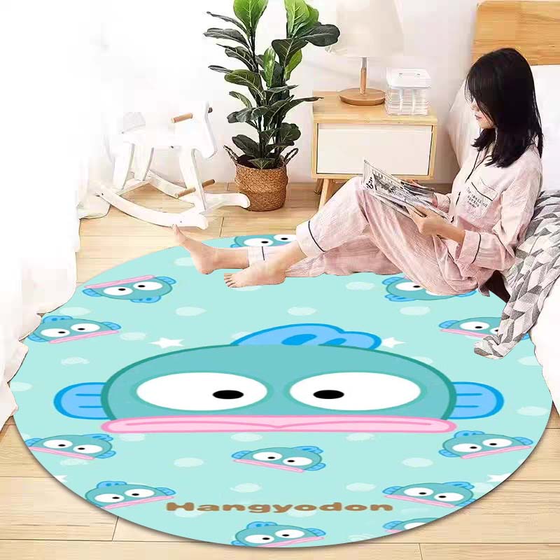 

Cartoon HANGYODON circular carpet can be used to decorate living rooms, bedrooms, sofas, and game rooms; 80cm